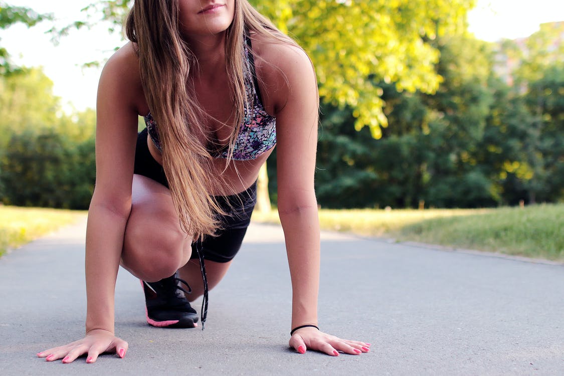 Woman Crouched